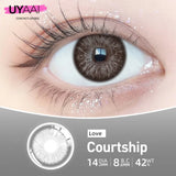 Qfdian  1Pair Fashion Big Lenses Colored Contact Lenses for Eyes Beauty Blue Eyes Lenses Natural Green Brown Grey Lens