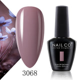 Qfdian  15ml 334 Blue Pink Colors Nail Gel Polish Soak Off UV LED Nail Lacquer Varnish Semi Permanent Nail Art Gel For Nail Art