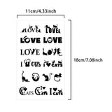 Qfdian  I Love Cat Temporary Tattoo, Herbal Juice Semi-Permanent Waterproof, Small Sexy Realistic Fake Arm Tattoo