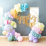 Qfdian  Pastel Balloons Garland Kit Macaron Latex Balloon Arch Easter 1st Birthday Party Decor Baby Shower Wedding Globos Set Decoration