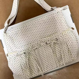 Qfdian  New Vintage Dots Bow Office Lady Underarm Bag Korean Fashion Women Shoulder Bags Y2k Aesthetic Casual Purses and Handbags