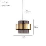 Qfdian  Nordic Simple Modern Creative Personality Light Luxury Bedside Restaurant Dining Room Cafe Internet Red Ins Glass Chandelier