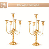 Qfdian  5 Candle Holders For Weddings, Banquet Events, 19.6 Inches High, Decoration For Weddings, Christmas, Halloween