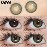 Qfdian  NEW Color Contact Makeup Eye Colored Lenses Natual Colored Pupils Black Lenses Woman Accesories Cosmetic Blue Lenses