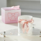 Qfdian  Ceramic Coffee Mug Ribbon Bow Handle Coffee Cup Cute Cups Aesthetic with Pink Bow Gift Box Packaging Gift for Friend