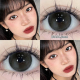 Qfdian  1 Pair Pink Series Contact Lenses for Eyes Beauty Pupils Makeup Eye Lenses for Myopia Natural Color Lenses Blue Lenses