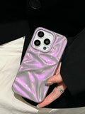Qfdian  Wrinkle Pattern Suitable For Iphone 16 Pro Max Phone Case 14 15 13 12 Pro All Inclusive Soft Case Anti Fall Protective Cover