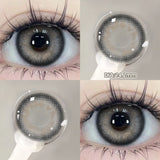 Qfdian  1 Pair(2pcs) Brown Beauty Colored Contact Lenses for Eyes Purple Halloween Lens Big Eye Lens Natural Look Gray Blue Lens