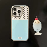 Qfdian 3D Ice Cream Stand Holder Phone Case For Iphone 16ProMax 13 14 15 16 Pro Max 16Pro 15ProMax 15Pro 14Pro Cover Fundas