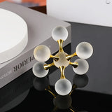 Qfdian  Minimalist Crystal Art Ornaments Geometric Crystal Sculpture Living Room TV Cabinet Coffee Table Entrance Home Decoration