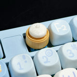 Qfdian Delicious Stuffed Bun Dumpling Keycap Game Mechanical Keyboard Personality Artisan Keyboards Keycap