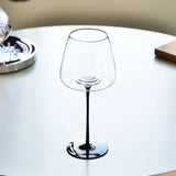 Qfdian  550ml Black Red Wine Glasses Home Nordic Creative Light Luxury Red Wine Champagne Glass Crystal Glass Cup Kitchen Bar Drinkware