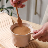 Qfdian  300ml Ceramic Cup Home Multicolor Breakfast Oat Cup Office Large Capacity Coffee Milk Cup Holiday Gift Kitchen Accessories