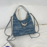 Qfdian Korean Office Lady Elegant Women's Handbags All Match Chain Chic Y2k Aesthetic Underarm Bag Casual Trendy Fashion Shoulder Bags