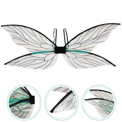 Fairy Wings Women Girls Cicada Wings Dragonfly Elf Wings Fairy Halloween Cosplay Costume Festive Party Masquerade Props Dress Up