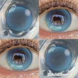 Qfdian  2pcs/pair 14.5MM Iris Brown Lenses Beauty Makeup Pupils Eye Color Lenses Colorful Contact Lenses Fashion Blue Green Lens