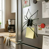 Qfdian  Simulated Spider Magnetic Refrigerator Magnets Prank Holiday Decorations for Home Halloween Magnetic Refrigerator Magnets