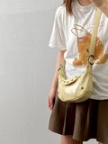Qfdian Luxury Design Fashion Sweet Y2k Aesthetic Shoulder Bag Korean Chic Kawaii Star Handbags All Match Office Lady Crossbody Bags