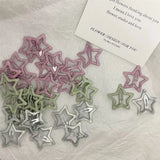 Qfdian  Colorful Star BB Trendy Hair Clips Shiny Cute Fashion Y2k Hair Accessories Barrette Women Simple Kawaii BB Clip Hair Volume Clip