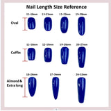 Qfdian 10Pcs High Quality Handmade Press on Nails Gradient Iridescence Gradient Watercolor Iridescence Nail Stickers Literary Style