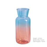 Qfdian Mini Glass Table Vase Creative Flower Vase Decorative Glass Bottles Wedding Centerpieces Home Decor Vase Decoration Home