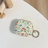 Qfdian  Lovely Floral Pattern Earphone Case For Samsung Galaxy Buds 3 Pro Cases Cute Soft Headphone Cover For Samsung Galaxy Buds 3Pro