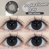 Qfdian  2PCS Myopia Beauty Colored  Contact Lenses Purple Halloween Makeup Lens Fashion Pupils Big Eye Lenses Natural Blue Lense