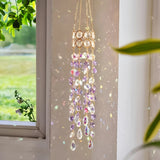 Qfdian  Suspend Suncatcher Crystal Chakra Windowsill Garden Decoration Sun Catcher Rainbow Maker Stained Glass Outdoor Decoration Gifts