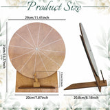 Qfdian  Wedding Challenge Spinning Wheel, Wooden Prize Tabletop Spinner Erasable Raffle Spinning Wheel for Wedding School Home Party