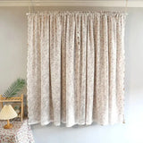Qfdian  Curtains for Bedroom Living Dining Room Lace Pastoral Floral French Windows Door Luxury Country Style Simple
