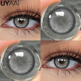 Qfdian  Color Contact Beauty OMG Series Colorcon Black Lens Big Eyes Cosmetic Green Lenses Colorcon NEW NAJIA Series Blue Pupils