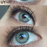 Qfdian 0~400 Myopia Lenses High Quality Colored Contact Lenses with Degree Green Natural Prescription Eye Contacts Blue Eye Lense
