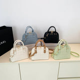 Qfdian Women New Fashion Diamond-shaped Handbag Single-shoulder Crossbody Shell Bag Fashion Girl Outdoor Purse