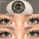 Qfdian  Color Contact Lenses NEW iD Series Beauty Green Lens Makeup Colorcon Fashion Black Eyes Lens Natural Brown Lenses For Eyes