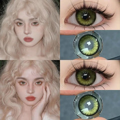 YIMEIXI 1 Pair Colored Contact Lenses for Eyes Prescription 0~-8.00 Myopia Lenses High Quality Fashion Lenses Korea Beauty Pupil