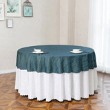 Qfdian  1pcsModern fashion Double Layered Round Tablecloth flower Printed wedding party Tablecloth Dust Anti Slip Table Cover