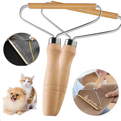 Qfdian Portable Manual Hair Removal Agent Carpet Wool Coat Clothes Shaver Brush Tool Depilatory Ball Knitting Plush Double-Sided Razor