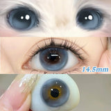 Qfdian  2pcs/Pair Colored Contact Lenses for Eyes Beauty purple Makeup Lenses  Soft Lens for Party Cute Lens Fast Shipping