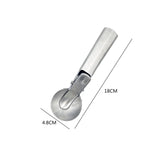 Qfdian Stainless Steel Ice Cream Spoon Multifunctional Cream Spoon Fruit Spoon Round Ball Spoon Ball Digger
