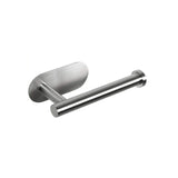 Qfdian Stainless Steel Toilet Paper Dispenser Punchless Wall Mounted Roll Holder Towel Rack Household Restroom Bathroom Organizer