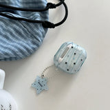 Qfdian  Korean Transparent Graffiti Star Suitable For Headphone Protective Case Airpods4 Wireless Bluetooth Headphone Case Airpods3