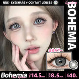 Qfdian 1Pair Natural Colored Contact Lenses 1Pair Beauty pupillents Yearly Grey Pupils Brown Contacts New Cosmetic