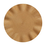 Qfdian Round Braided Placemats Set of 8 Round Table Mats for Dining Tables Natural Woven Heat Resistant Place mats 15 Inch