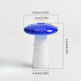 Qfdian  Mushroom Home Glass Vases Interior Decor Mini Desktop Flower Vases for Small Bouquets Room Decorations Home Tabletop Decor Gifts