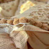 Qfdian  3/4Pcs Printing Bedding Set Skin-friendly Soft Duvet Cover Set Bed Sheet Or Bed Skirt Pillowcases