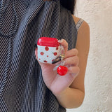 Qfdian  Summer red tomatoes are suitable for AirPods1/2 protective case AirPods4 generation Apple earphone case