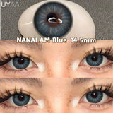 Qfdian  Color Contact Lenses NEW iD Series Beauty Green Lens Makeup Colorcon Fashion Black Eyes Lens Natural Brown Lenses For Eyes