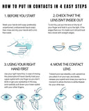 Qfdian  1 Pair Colored Contact Lenses for Eyes Green Beauty Pupils Brown Fashion Lenses High Quality Blue Eye Contacts Yearly