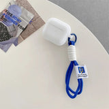 Qfdian Klein Blue Snow White Solid Color block Silicone Earphone Case For AirPods pro 2 Bluetooth Charging Box Cover For AirPods 2 3 4