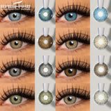 Qfdian 1 Pair Natural Contact Lenses Colored Contact Lenses for Eyes Blue Eye Lenses Brown Lenses Green Contacts Gray Lenses